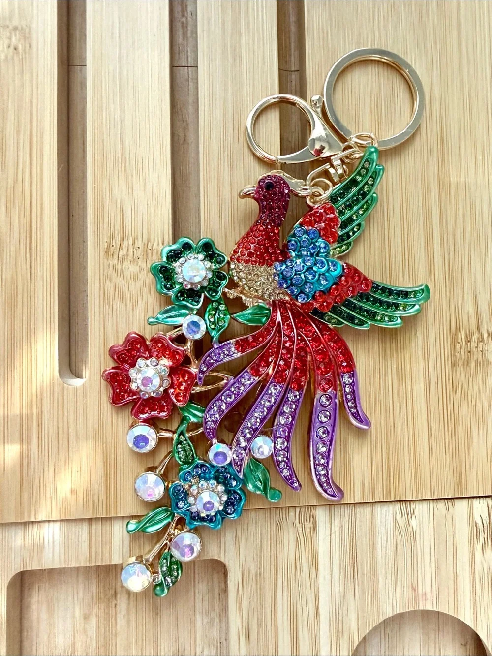 Crystal Phoenix Bagcharm/ keychain